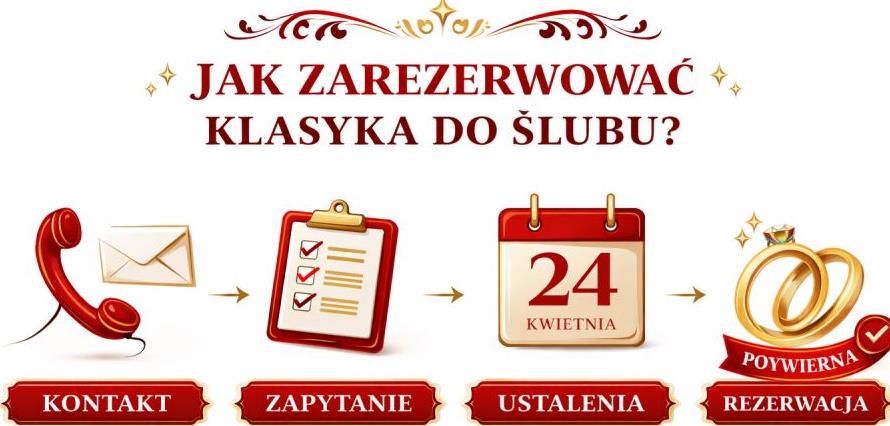 Auto do ślubu Tomkowice – klasyczna limuzyna USA na przejazdy ślubne